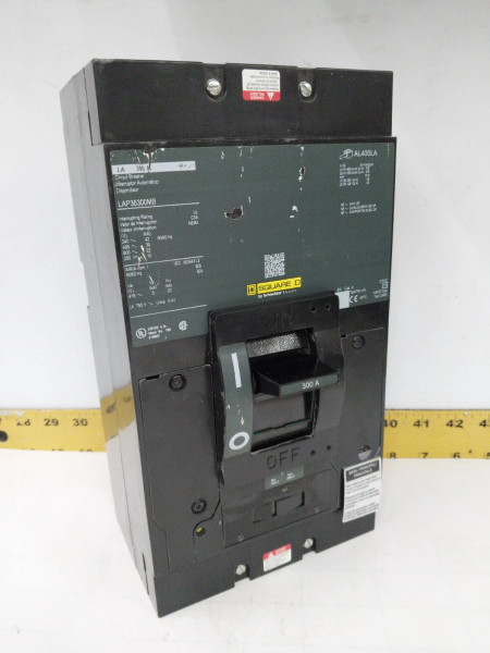 SQUARE D 300 AMP CIRCUIT BREAKER 600 VAC / 250 VDC 3 POLE LAP36300MB