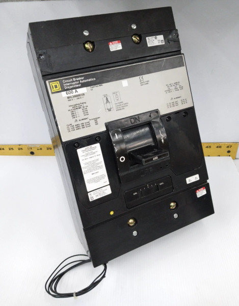 Square D 600 Amp Shunt Trip Circuit Breaker 600 VAC 3 Pole MHL366006139