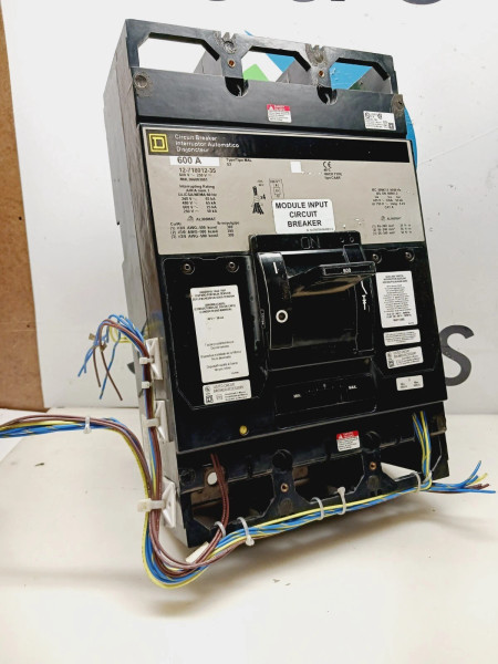 SQUARE D MHL366003901 600 AMP UNDERVOLTAGE CIRCUIT BREAKER 3P 600 VAC 250 VDC