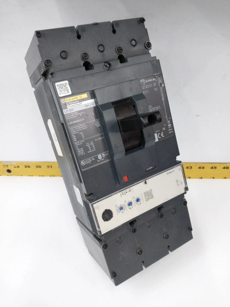 SQUARE D POWERPACT 600 AMP CIRCUIT BREAKER 600 VAC 3 POLE LDP36600U31X