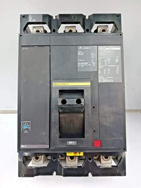 Square D PowerPact 600 Amp Circuit Breaker 3 Pole 600 VAC 35kA MGP36600LVYP