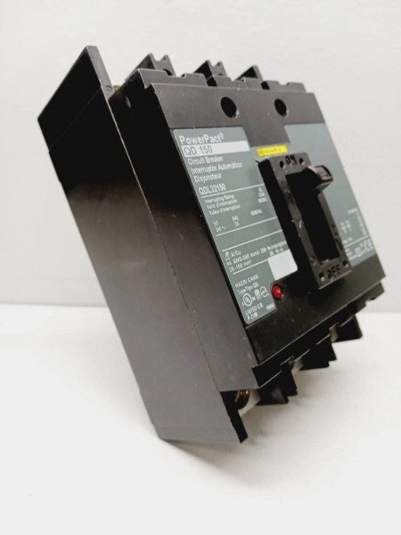 SQUARE D QDL32150 150 AMP POWERPACT CIRCUIT BREAKER 3 POLE 240 VAC 25KA