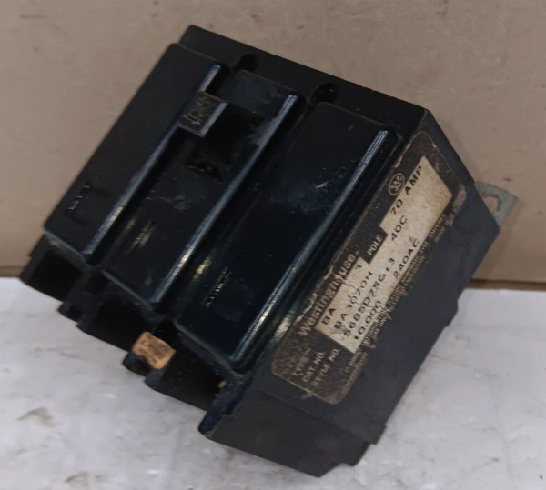 WESTINGHOUSE BA3070H 70 AMP BOLT-ON CIRCUIT BREAKER 3 POLE 240 VAC