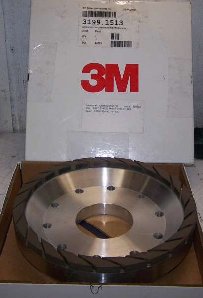 NEW 3M DIAMOND GRINDING WHEEL GENRBDW31798 SIZE 2A2T, 9.843X1.969X1496,X=.394