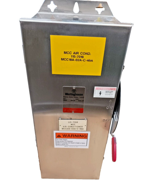 WESTINGHOUSE 100 AMP SS FUSIBLE SAFETY SWITCH 480/600 V AC 4,4X WHFN363