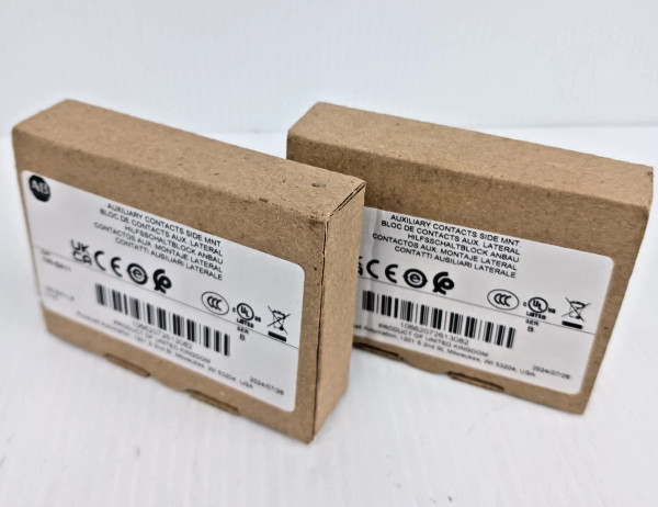 New Lot of 2 Allen Bradley 100-SA11 Side Mount Auxiliary Contacts