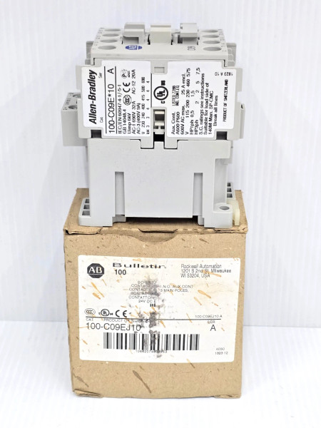 New Allen Bradley Contactor 24 VDC Coil 25 Amp 600 VAC 100-C09EJ10 Series A