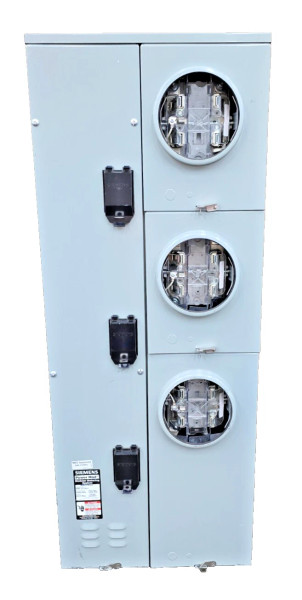 New Siemens 1200 Amp Meter Stack 1 Ph 5 Jaw Lever Bypass 240V WML31225RJ (Flaw)