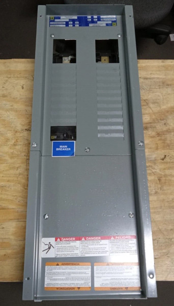 NEW SQUARE D 100 AMP MAIN BREAKER PANELBOARD INT 30 CIRCUIT 120/240VAC 1Ø 3W