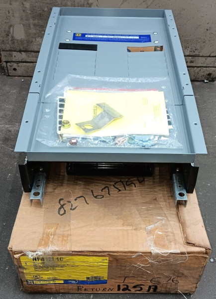 NEW SQUARE D NF412L1C 125 AMP MAIN LUG NF PANEL INTERIOR 12 CIRCUIT 600 VAC