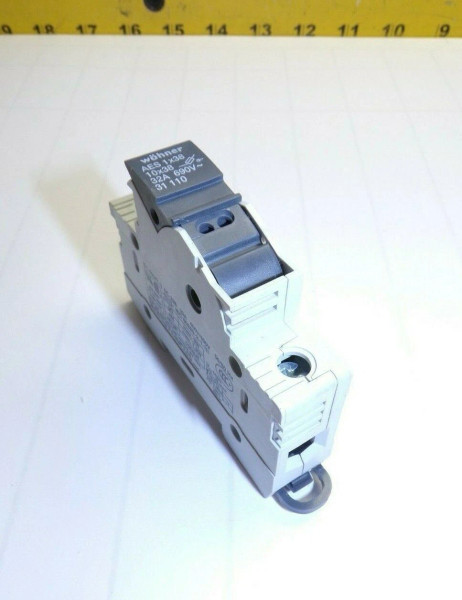 NEW WOHNER 32 AMP MIDGET FUSE HOLDER 400/690 VOLT DINRAIL AES 1X38