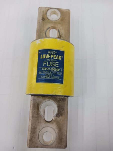 BUSSMANN 2000 AMP CLASS L FUSE 600 VAC KRP-C-2000SP