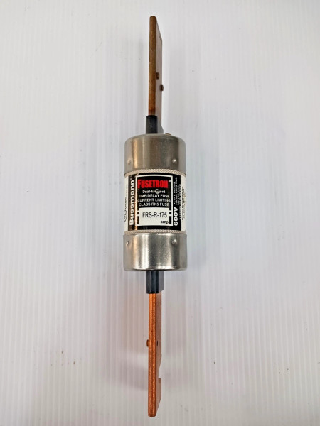 BUSSMANN FUSETRON 175 AMP DUAL-ELEMENT TIME-DELAY CLASS RK5 FUSE 600V FRS-R-175