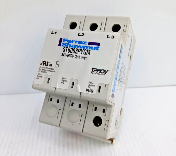 Ferraz Shawmut ST6003PYGM Surge Trap Protective Device 347/600 Vac Wye 50kA