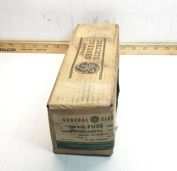 NEW GENERAL ELECTRIC EJ-2 SIZE D FUSE 2400V TYPE 3R 9F60LCB803