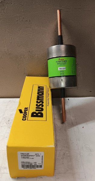 NEW COOPER BUSSMAN FRN-R-225 225 AMP FUSETRON FUSE CLASS RK5 250V AC/DC
