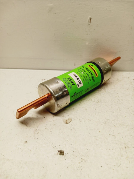 NEW BUSSMANN FRN-R-125 125 AMP ENERGY EFFICIENT FUSE 250 VAC 125 VDC