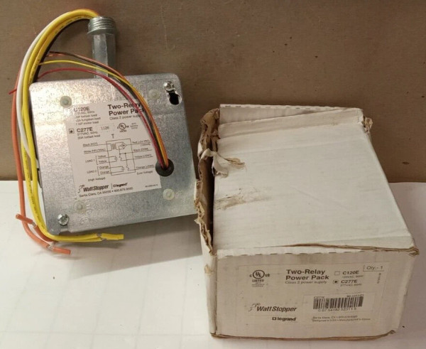 NEW LEGRAND WATTSTOPPER C277E TWO-RELAY POWER PACK SUPPLY 20A BALLAST 277 VAC