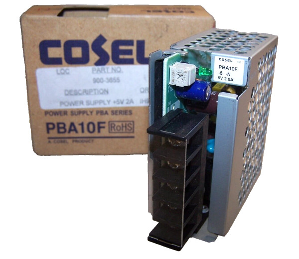 NEW COSEL 5V OUTPUT DC POWER SUPPLY 100-240 VAC INPUT PBA10F-5