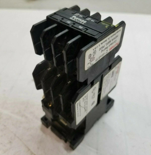 FURNAS 46US40 CONTROL RELAY W/ AUXILIARY CONTACT 49ABT8 480 VAC COIL 10 AMPS