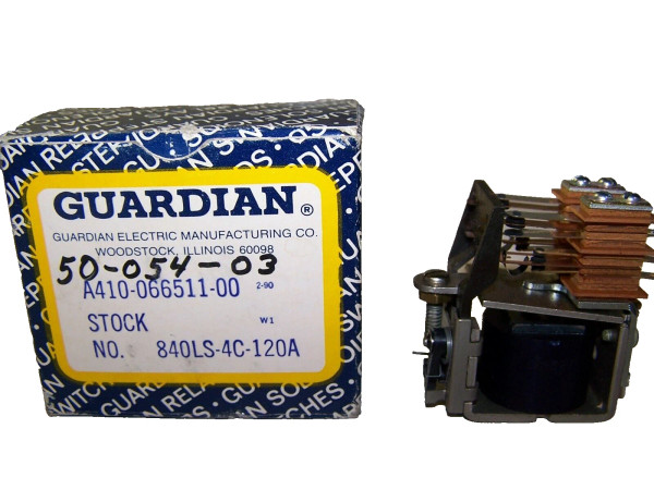 NEW GUARDIAN 10 AMP RELAY 120 VOLT COIL A410-066511-00 / 840LS-4C-120A