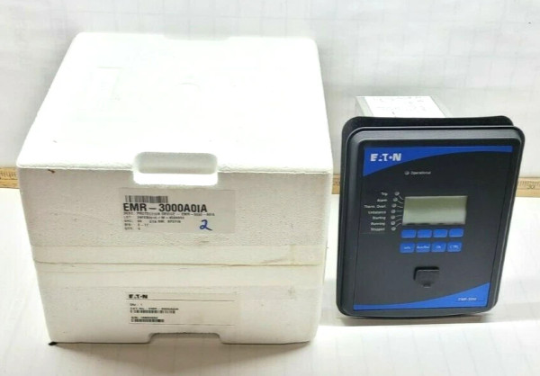 New Eaton EMR-3000 Motor Protection Relay 250 VAC 1 Or 3 Phase EMR-3000A0IA