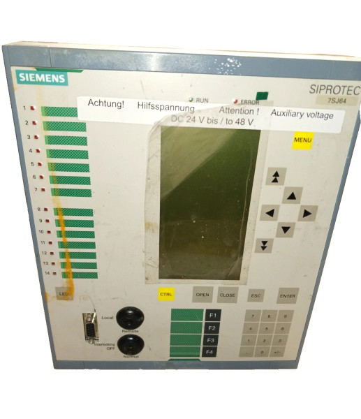 Siemens Siprotec Overcurrent Protection & Control (No Key) 7SJ6415-2EC92-3FG7/EE