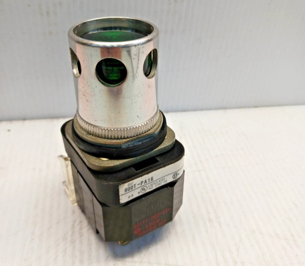 Allen Bradley 800T-PA16 Green Illuminated Push Button 120 Vac