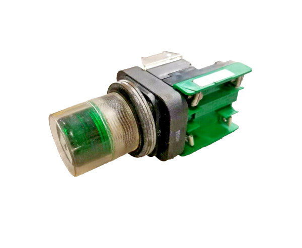 ALLEN BRADLEY GREEN ILLUMINATED LED PUSH BUTTON 24 VOLT AC/DC 800HQRAH24GAP
