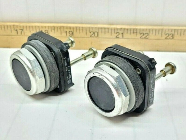 LOT OF 2 ALLEN BRADLEY 800T-A.P. BLACK MOMENTARY PUSHBUTTONS