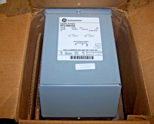 NEW GE 5 KVA AUTOTRANSFORMER 139 VOLT INPUT 120V OUTPUT 9T51B0152