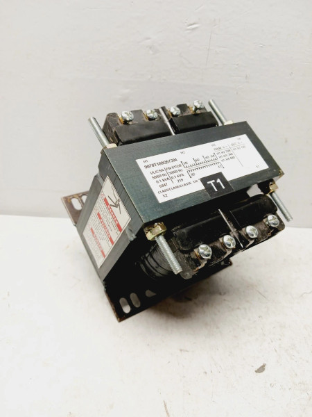 SQUARE D 9070T100Q57204 .1 KVA INDUSTRIAL CONTROL TRANSFORMER PRIM:480 VAC