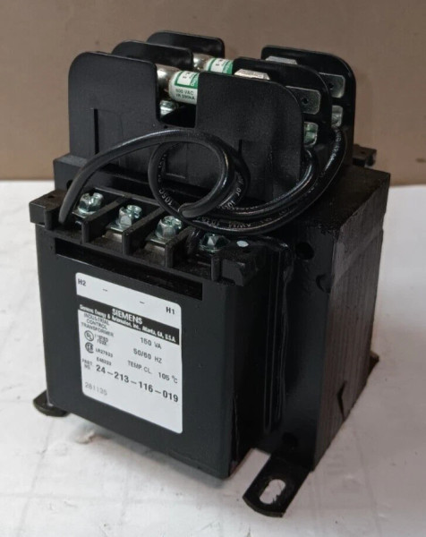 NEW SIEMENS KTG150 24-213-116-019 150VA CONTROL TRANSFORMER 208V PRI 24V SEC