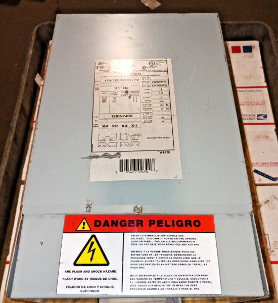 NEW HAMMOND POWER 3 KVA HV 277 LV 240 NEMA 3R 60 HZ C1F003WES