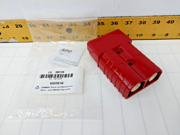 NEW APP RED BATTERY POWER CONNECTOR 350 AMP 600 VOLT 6322G1G / 3BY28