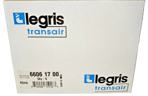 5) NEW TRANSAIR 1/2" DN16 PUSH-TO-CONNECT PIPE UNION CONNECTOR 6606 17 00