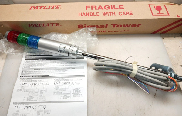NEW PATLITE BEACON SIGNAL TOWER LIGHT 24 VAC/VDC LCE-02U
