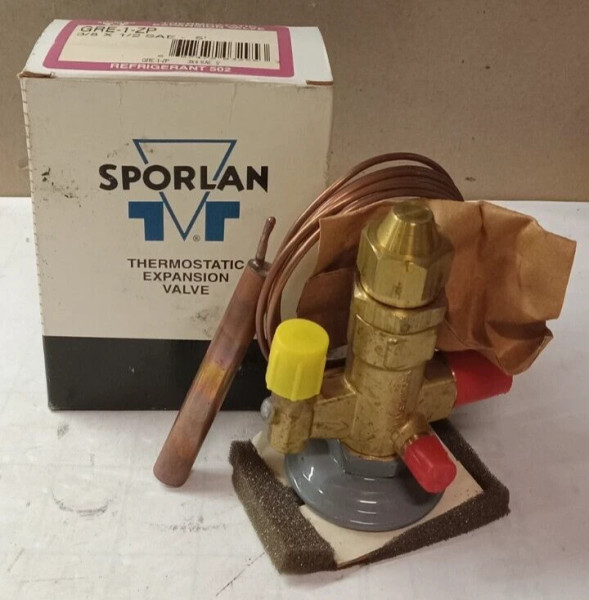 NEW SPORLAN GRE-1-ZP THERMOSTATIC EXPANSION VALVE 3/8 X 1/2 SAE - 5'