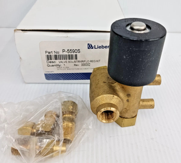 New Emerson Liebert P-5590S Solenoid Valve Flo Regulator Kit