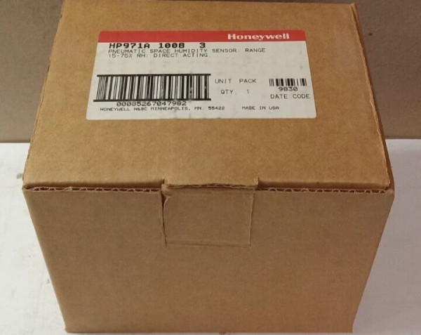 NEW HONEYWELL HP970B1007 PNEUMATIC SPACE HUMIDISTAT 15-75% REVERSE ACTING