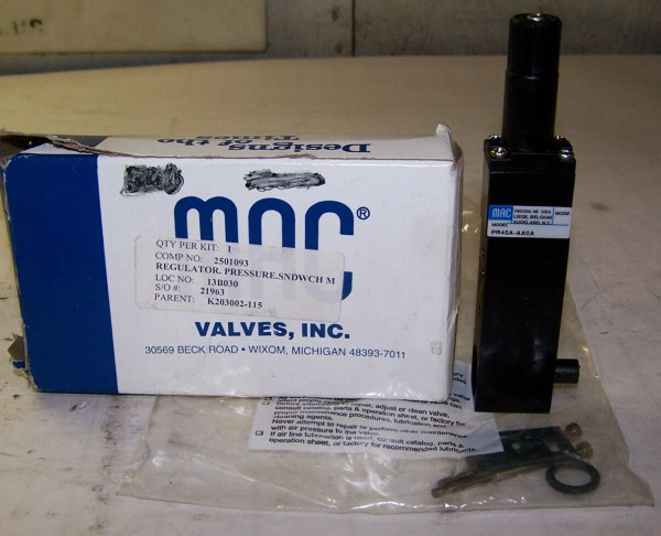 NEW MAC ADJUSTABLE KNOB PRESSURE REGULATOR PR45A-AA0A