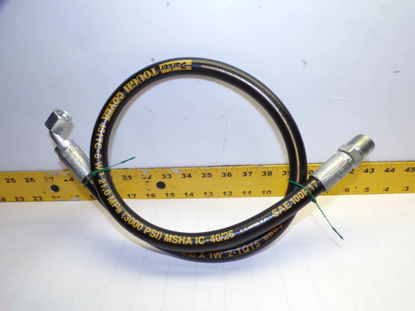 NEW PARKER TOUGH COVER HYDRAULIC HOSE 1/4" FNPT x 1/2" MNPT 3000 PSI 451TC-6