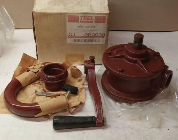 NEW TEEL ROTARY OIL DRUM PUMP 10 GPM 2 GPM SYPHON 2P093B