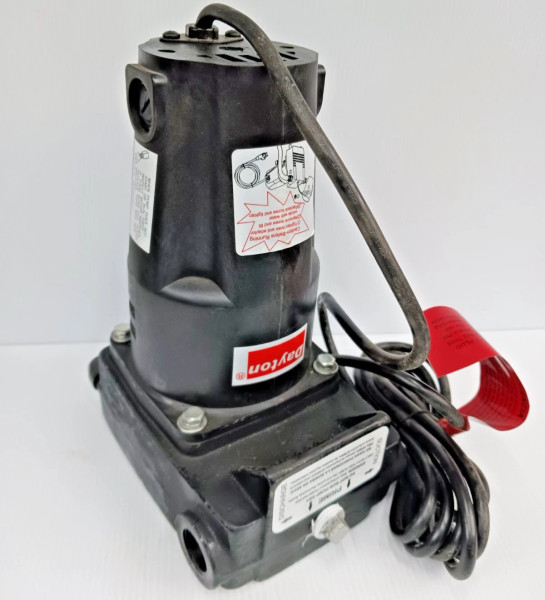New Dayton 4CB57A Portable Self Priming Utility Pump 25 Gpm 7000 Rpm 115 Vac NNB