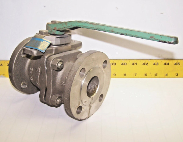 KITZ 1-1/2" STAINLESS STEEL FLANGED BALL VALVE 275 PSIG B16.34 150OUTBM