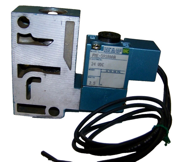 MAC VALVES 24V SOLENOID VALVE 2.5W 25 - 150 PSI 914A-PM-591RA / PME-591RAAA