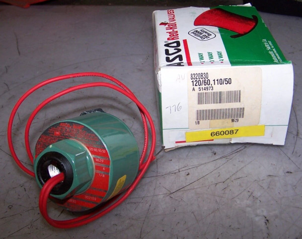 NEW ASCO 1/8" SOLENOID VALVE 120 VAC COIL 6 WATT 100 PSI PRESSURE 8320B30