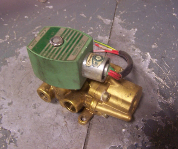 ASCO 8344G70 BRASS SOLENOID VALVE 1/4" 3/8" PIPE 24 VDC COIL 11.6 WATT