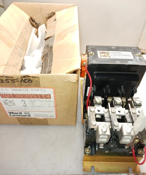New Ward Leonard Size 3 Motor Starter 120V Coil 8013B395114