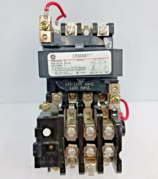 Ge Size 00 Motor Starter CR306A1** Coil 115-120 Vac 2 HP
